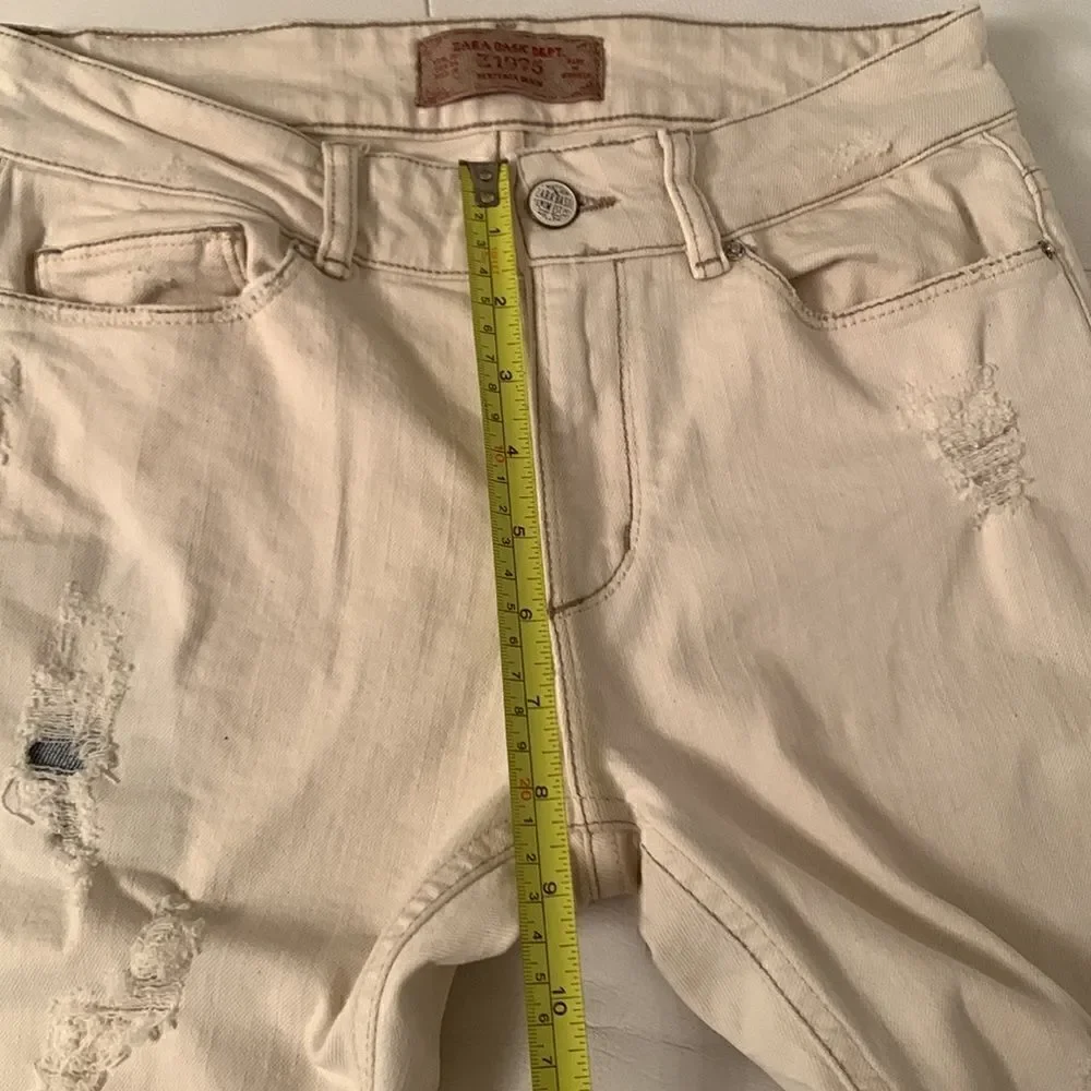 Zara Basic Heritage Skinny Distressed Denim Women’s Jeans Size 4